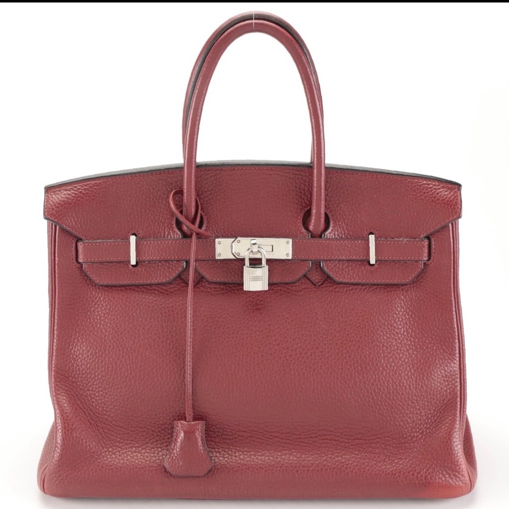 Hermès Birkin 35 Satchel in Rouge Garance Togo Leather